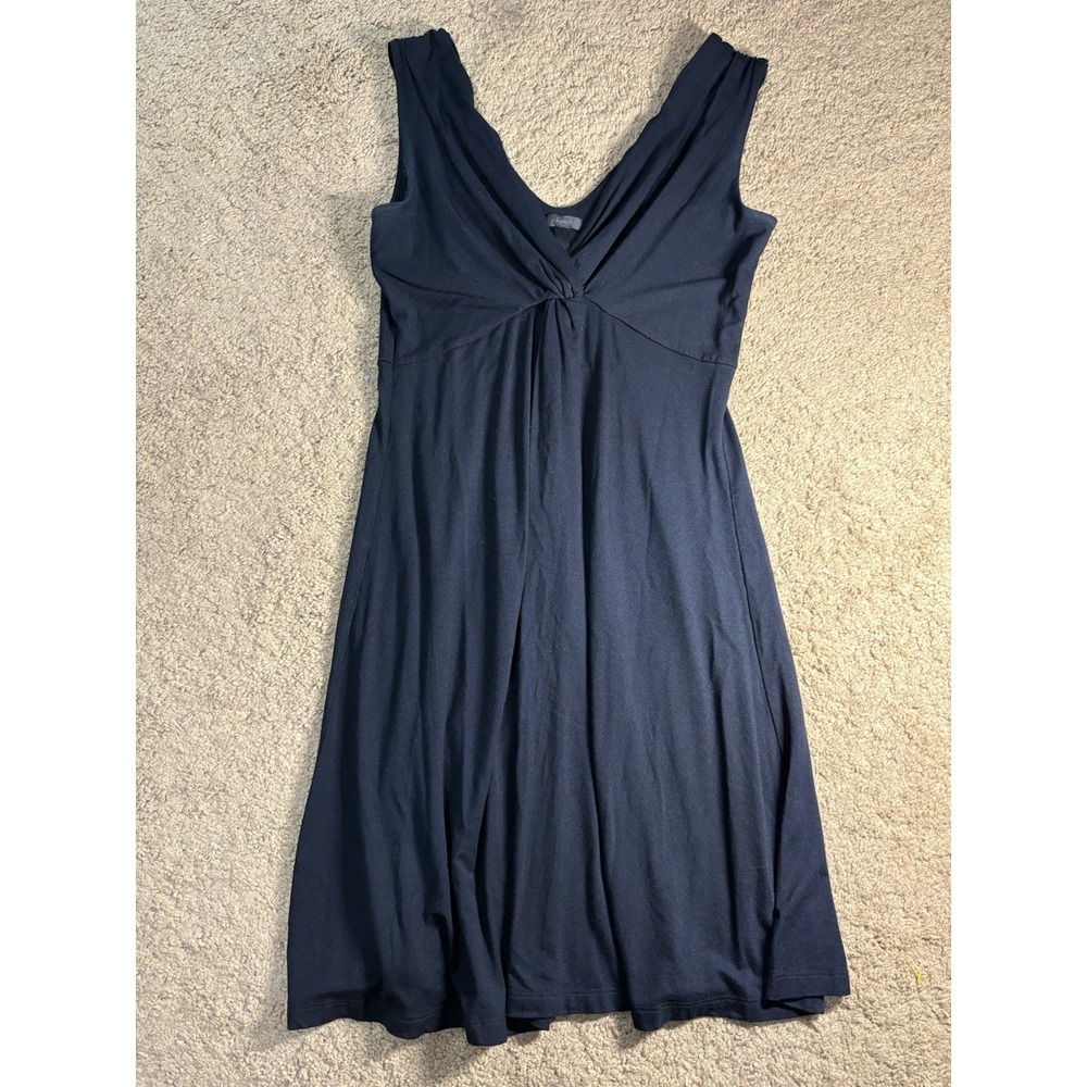 Soma V-Neck Short Bra Dress Women Xsmall Black Twist Front Jersey Resort Wear